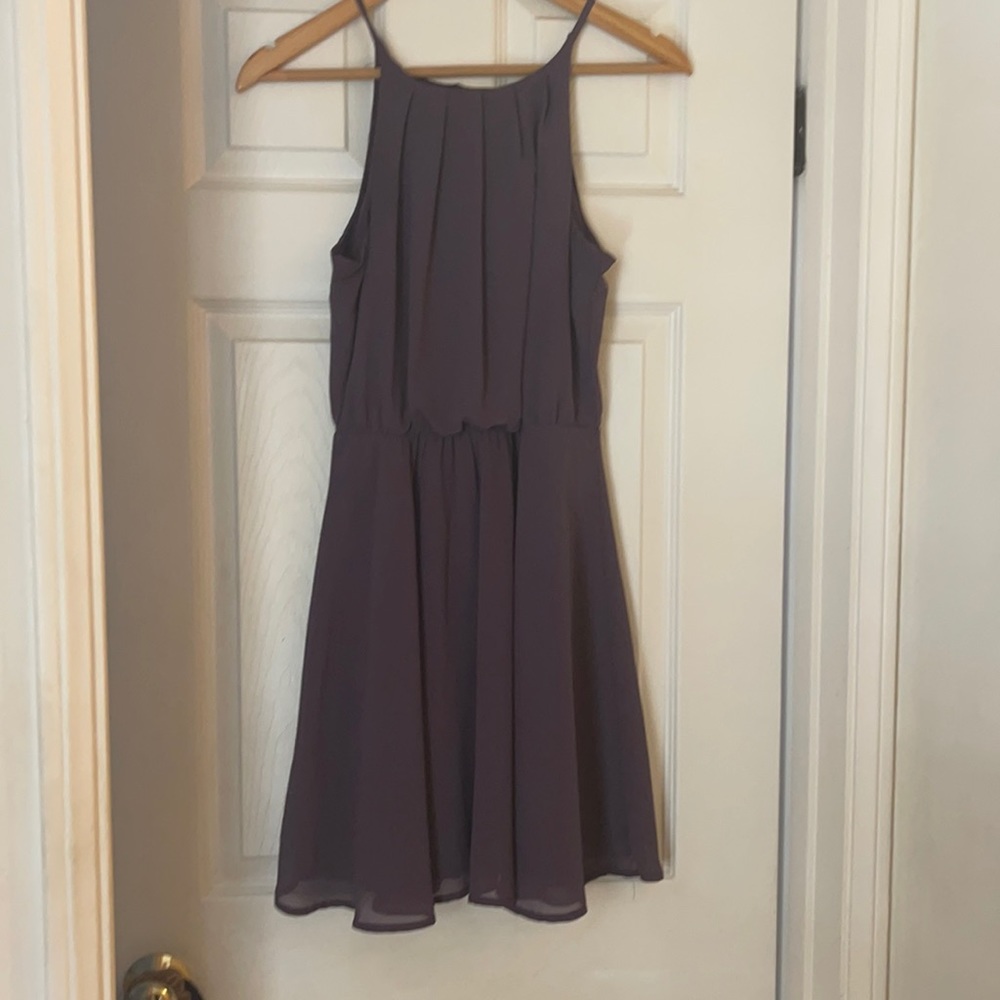 Purple mini dress